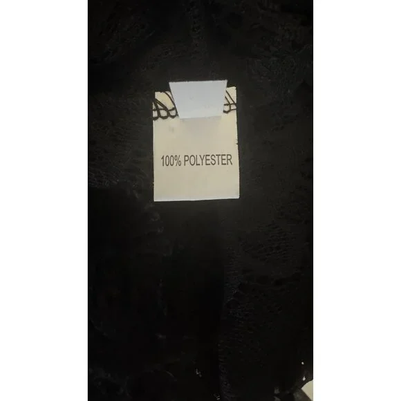 NEW Boho Gypsy Medium Beach Goddess Swim Cover Up Black - Picture 10 of 11